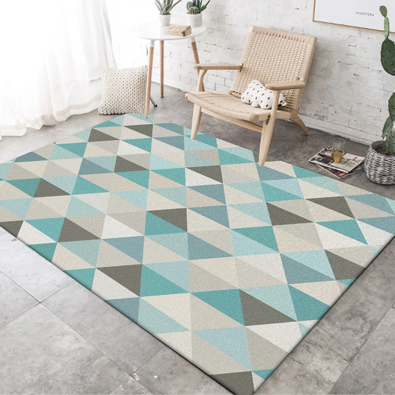 Модные современные короткие скандинавские геометрические двери/кухонный коврик