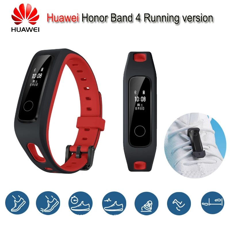 

Original Honor Band 4 Running Version Smart Wristband Shoe-Buckle Land Impact Sleep Snap Monitor