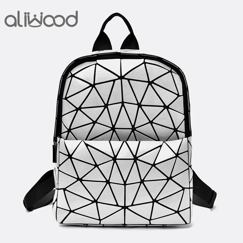 

Женский маленький рюкзак aliwood, с геометрическим рисунком, школьные сумки для девочек, для путешествий