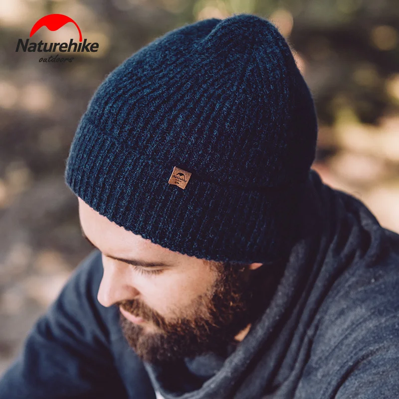 Naturehike Beanie шапка из смешанной шерсти Повседневная Мягкая вязаная мужская женская