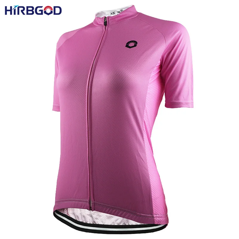 Женская рубашка для велоспорта HIRBGOD стильная дышащая с коротким рукавом езды на