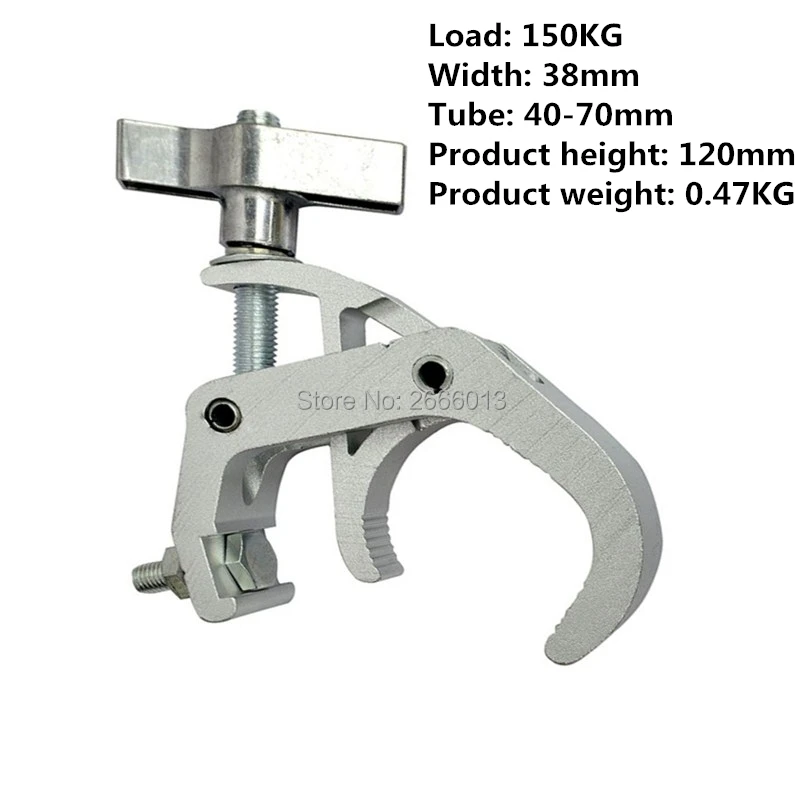 

20pcs Big Stage Light Hook 40-70mm Stage Truss Clamp Load 150KG For Moving Head Beam Laser Lights Lamp Quick Mounting Light Hook