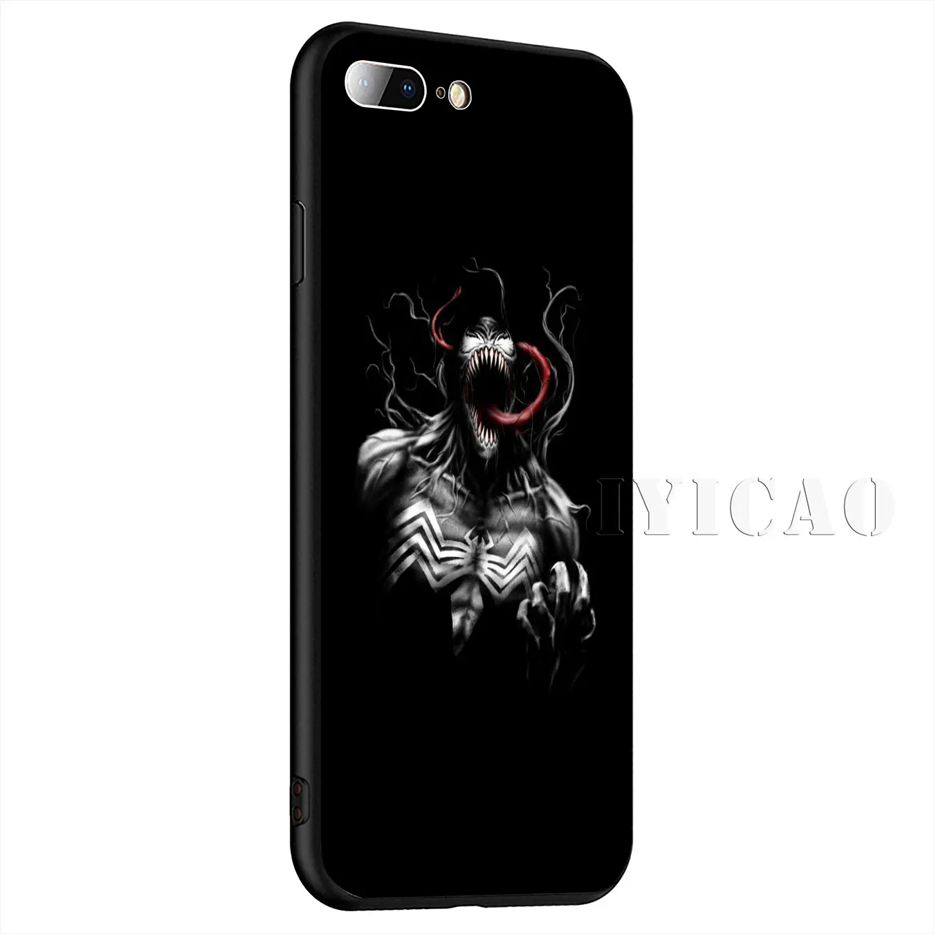 IYICAO Venom Simple Silicone Soft Case for iPhone XR X XS Max 8 7 6 6S Plus 5 5S SE Cover |