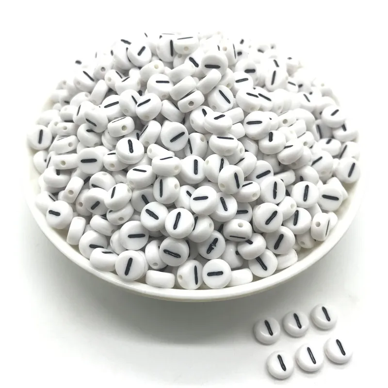 100pcs 4x7mm round letters 26 letters beads multi-color peach heart-shaped spacer beads For bracelet necklace jewelry making