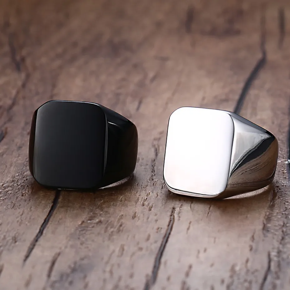 Relodi три цвета мужские кольца из нержавеющей стали кольцо Мужские простые гладкие