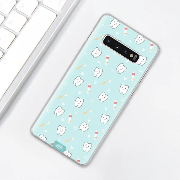 005 Стоматолог зубов чехол для телефона для samsung Galaxy S10e S10 плюс S7 S8 S9 Plus, Note 8, 9, 10, плюс S10 5G M20 M30 жесткий чехол Coque - Цвет: 005