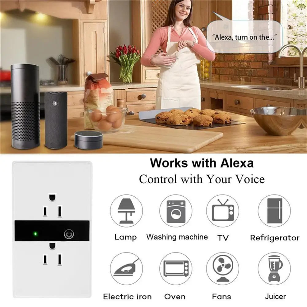 Timethinker Ewelink APP умная WiFi розетка в стену штепсельная вилка США розетки питания 110 В