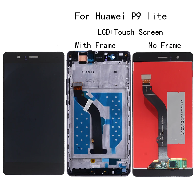 5 2 &quotОригинальный ЖК дисплей для Huawei P9 lite VNS L21 L31 L23 + сенсорный экран с рамкой digitizer