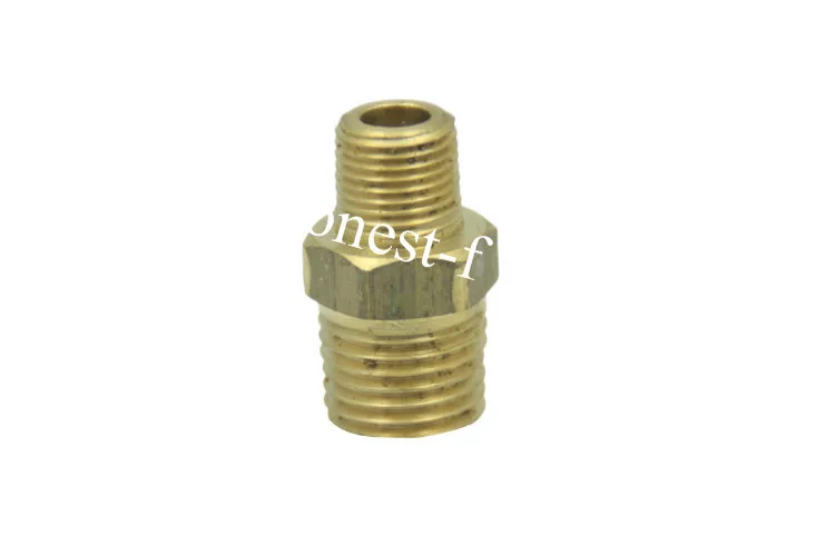 

Brass BSP Pipe Hex Reducing Nipple Fitting 1/4" x 1/8" Male BSPP