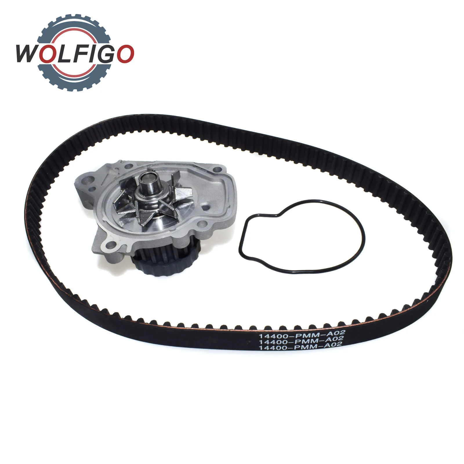 Водяной насос для охлаждения двигателя WOLFIGO в сборе с лентой Tming Kit 19200-PLM-A01 TB312M