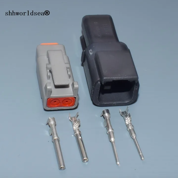 

shhworldsea DTM 2 Pin DTM06-2S / ATM06-2S DTM04-2P / ATM04-2P Waterproof Electrical Connector Inlet Air Temperature Sensor plug