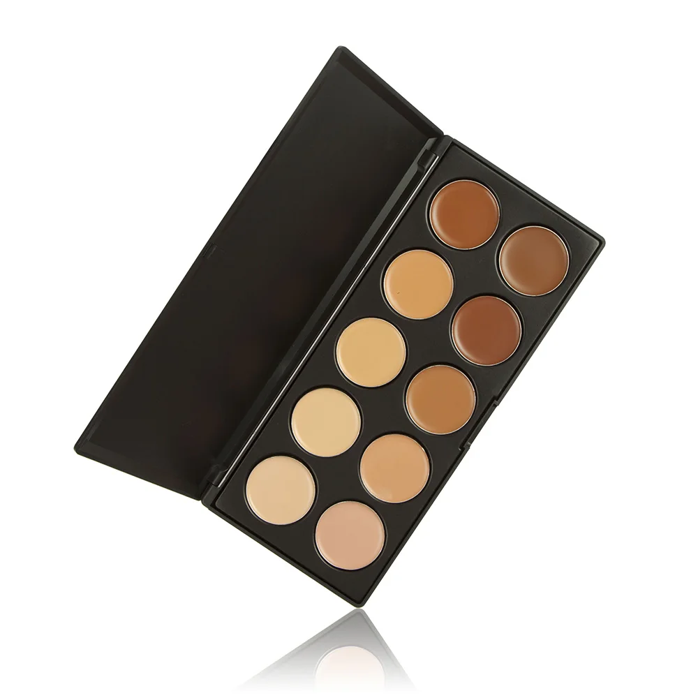 Anself 10 Color Earth Tone Cream Camouflage Cosmetic Concealers Palette Makeup Eye Face Powder | Красота и здоровье