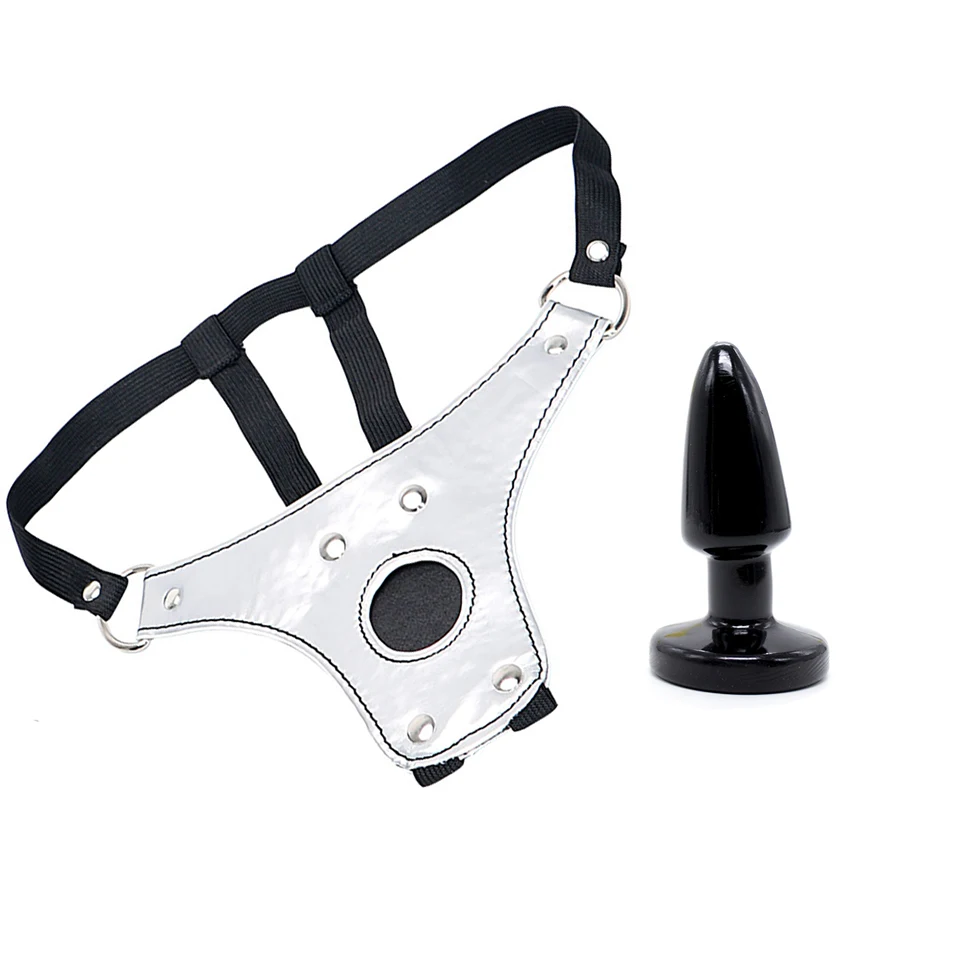 CamaTech Кожа Женский Пояс верности трусики нижнее белье стринги с Анальный Butt Вилки