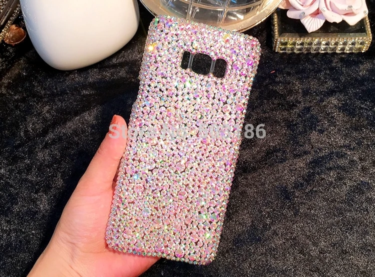 Полный горный хрусталь Алмазный кейс чехол для samsung Galaxy S3 S4 S5 S6 S7 край S8 S9 Plus Note 2 3 4 5