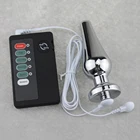 Анальная пробка из нержавеющей стали, импульсная, 12,5 х 3,9 см