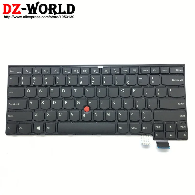 

New Original US English Keyboard for Lenovo Thinkpad T460S S2 13 S2 2nd 13 2nd No Backlit Teclado 00PA411 00PA493 SN20H42323