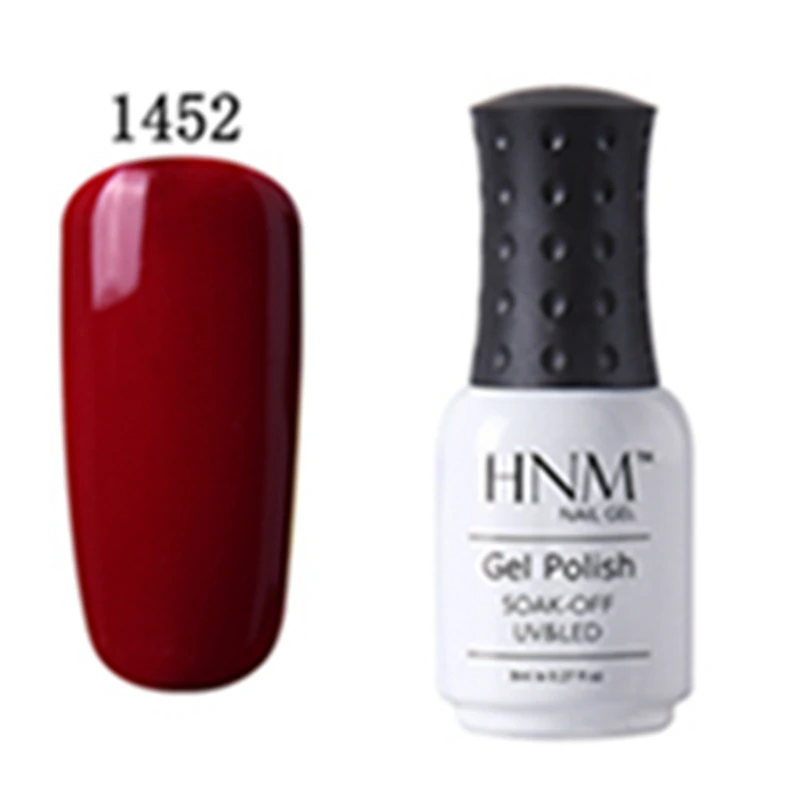 1452 HNM, 8 мл, Гель-лак для ногтей, впитывающий Гель-лак Vernis, Полупостоянный УФ-гель для ногтей, красный, синий цвет, грунтовка для ногтей - Цвет: 1452