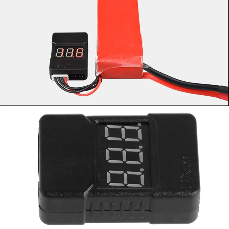 

Power Display Tester Buzzer BX100 1-8S Lipo Battery Low Voltage Alarm