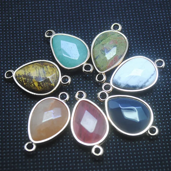 5 шт. натуральный драгоценный камень разные камни коннекторы или в качестве