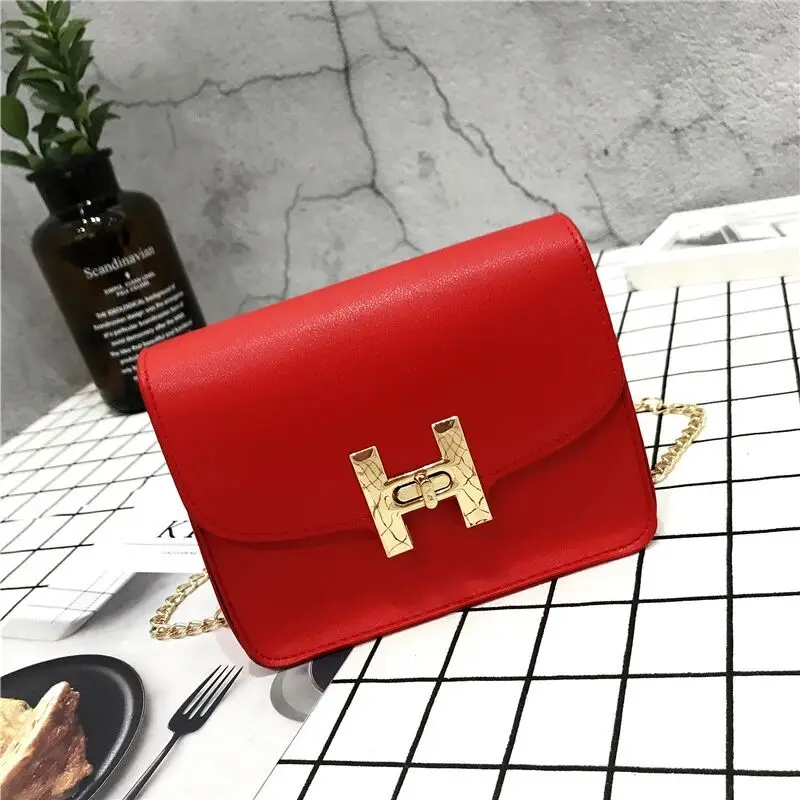 2019 New Fashion Girl Simple Flap Trend Women Handbags Lady Korean Chain Shoulder Bag Female Messenger Turn Lock Bags | Багаж и сумки