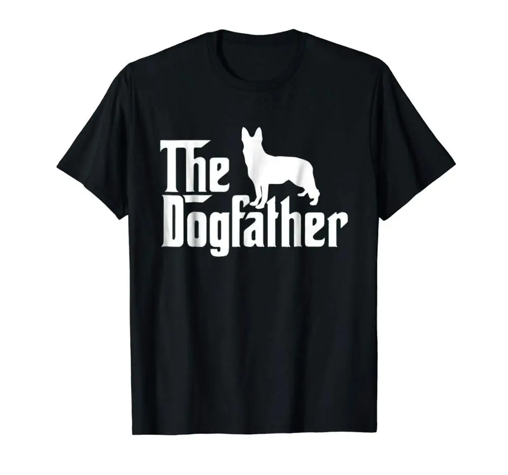 

The Dogfather German Shepherd Shirts 2019 New Plus Size Mens Homme Summer Short Sleeve Make Your Own T Shirt