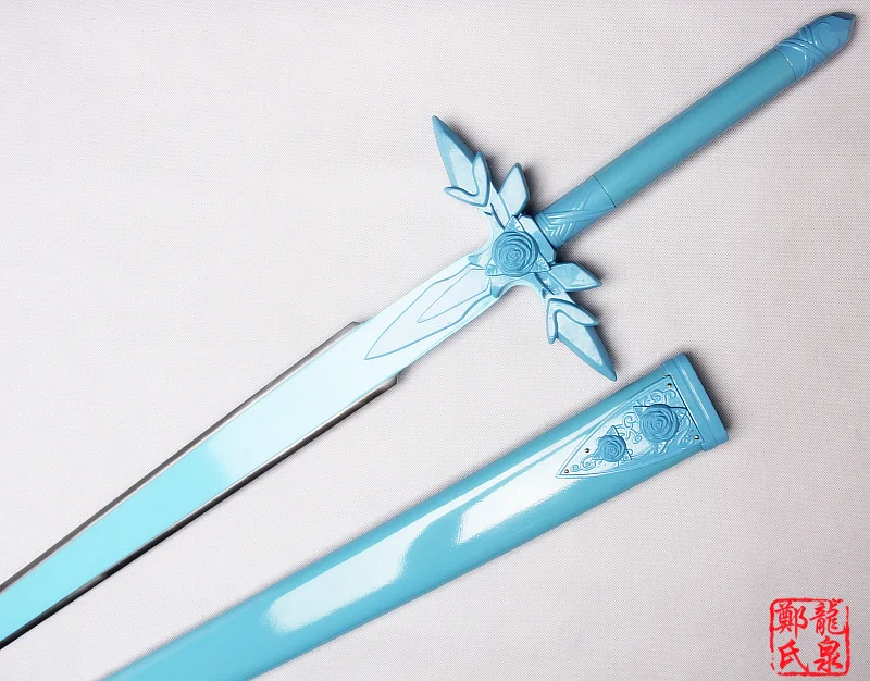 Fantasy swords for SAO Sword Art Online Alicization Eugeo-Blue Rose Sword carbon steel real blade anime replica cosplay props