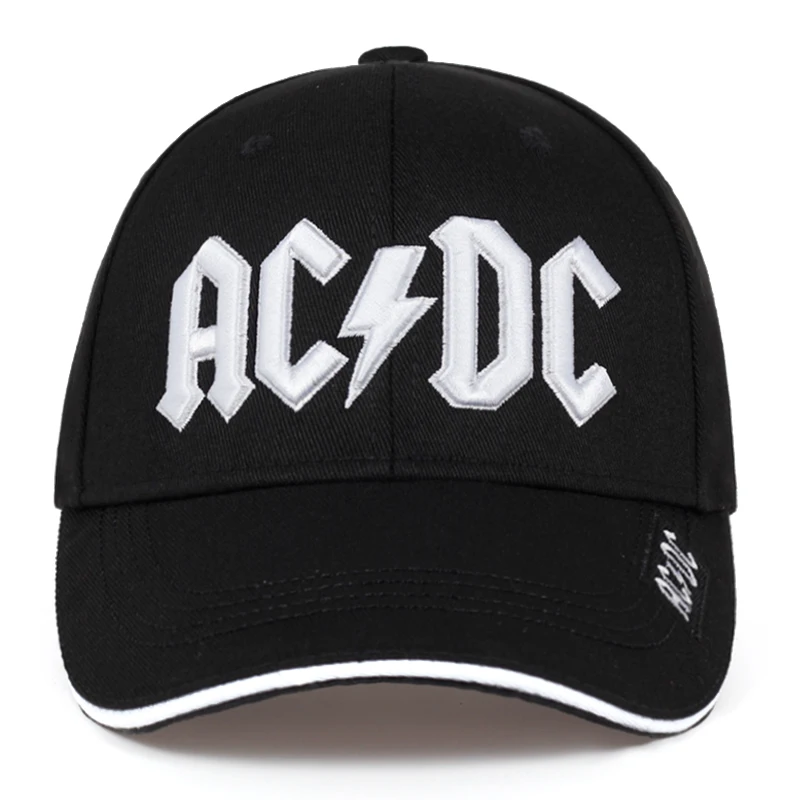Высокое качество ACDC вышивка бейсбольная кепка модная новая шапка карнизы вышивка кепки бейсбольные повседневные уличные хип-хоп шляпа от солнца