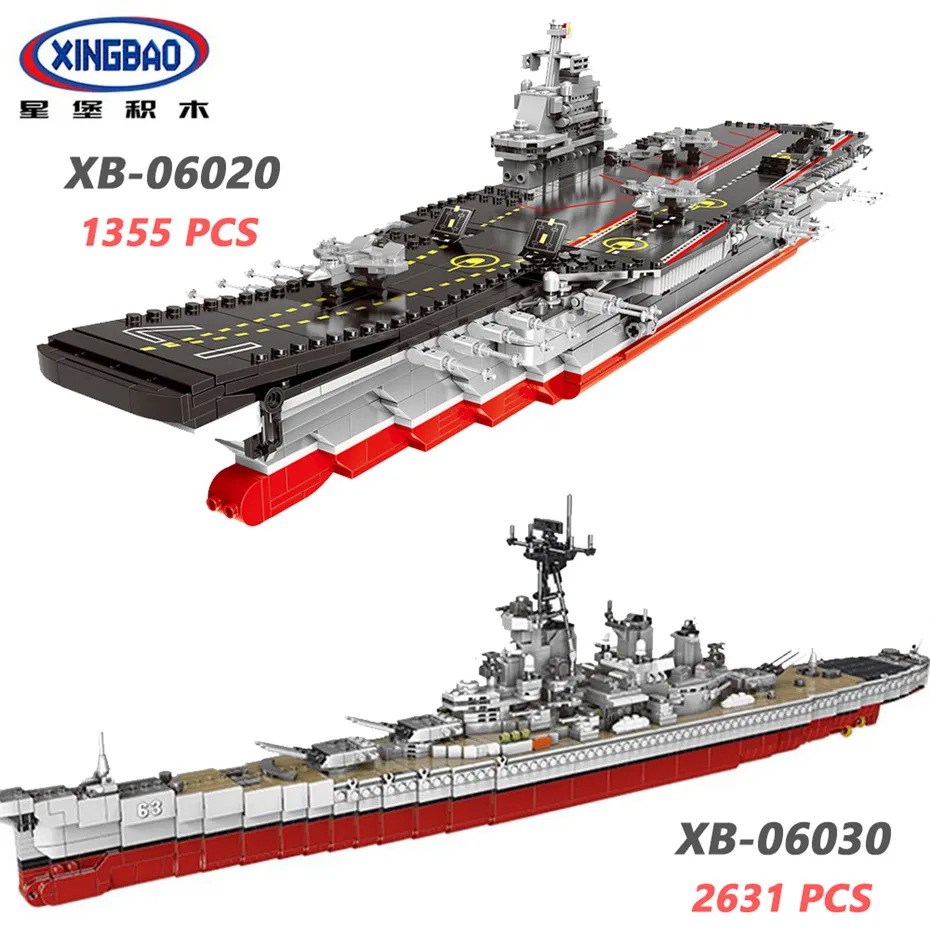 XINGBAO 06020/06030 Военная серия самолет корабль USS Missouri боевой наборы строительных