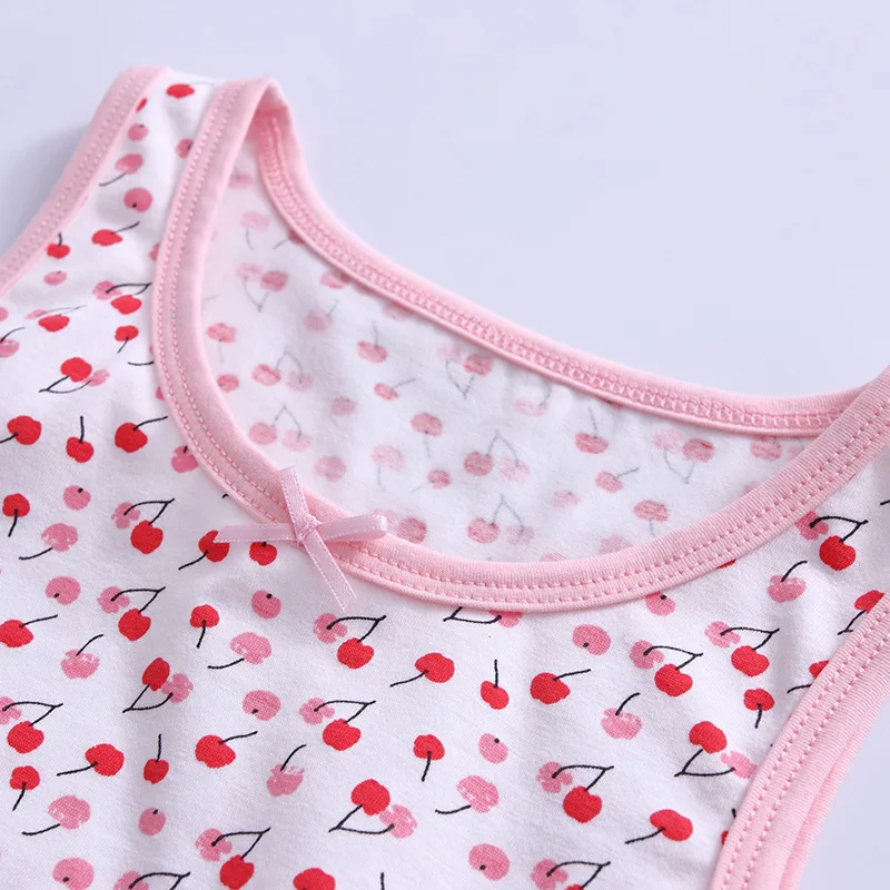Розничная продажа camisoles для девочек Детские майки хлопковая майка нижнее белье