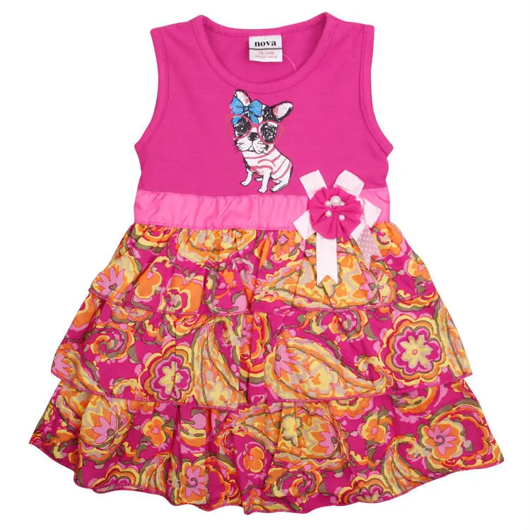 baby girl dress babi child clothing vestido infantil cartoon lot nova kids princess clothes H4838 | Детская одежда и обувь
