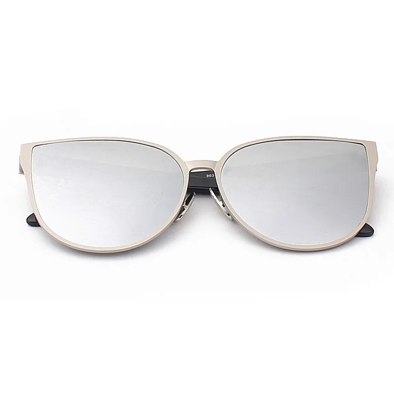 Мужские солнцезащитные очки в золотистой металлической оправе 2018 летние и