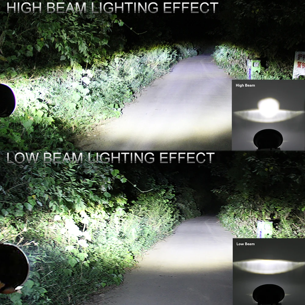 Новый 7 дюймовый круглый Moto rcycle проектор LED &quotголовной светильник с Halo &amp DRL