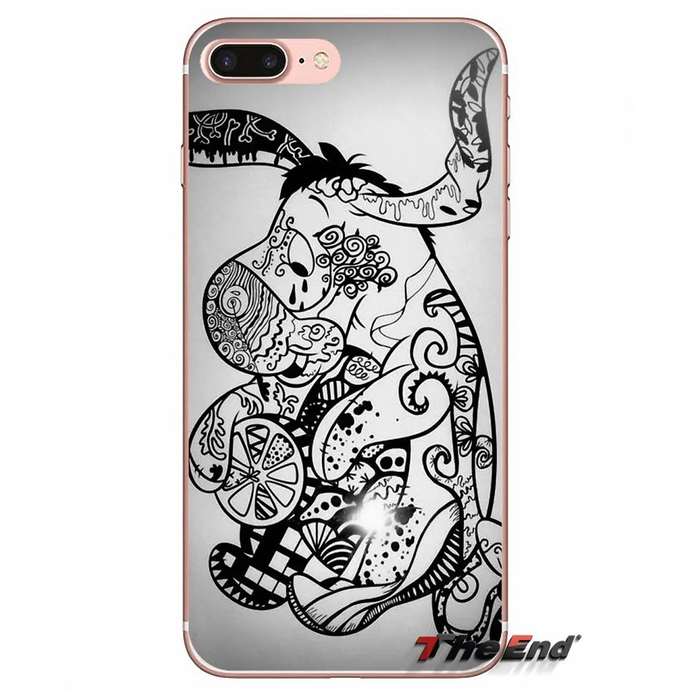 Силиконовый чехол из ТПУ с рисунком Ослика для Apple iPhone X 4 4S 5 5S SE 5C 6 6S 7 8 Plus 6Plus 7plus 8plus