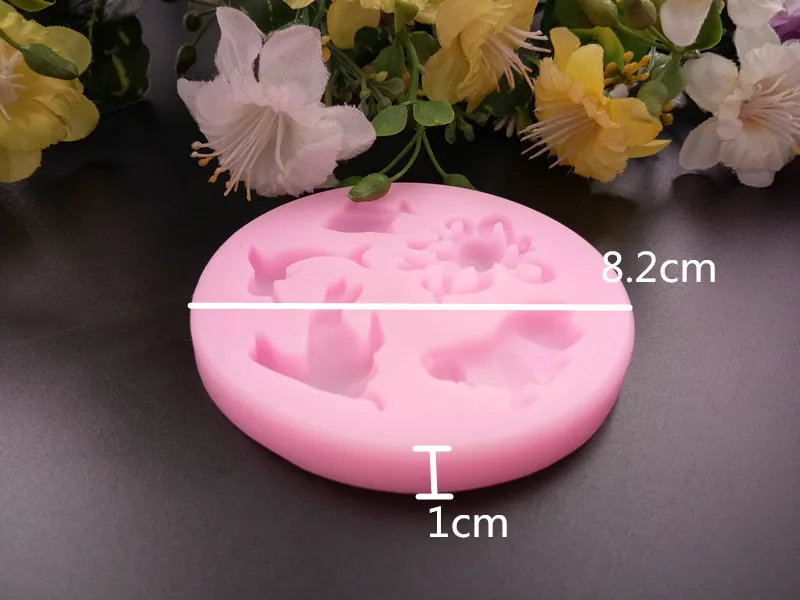 DIY формы морских животных силиконовые помадные для мыла торта украшения шоколада