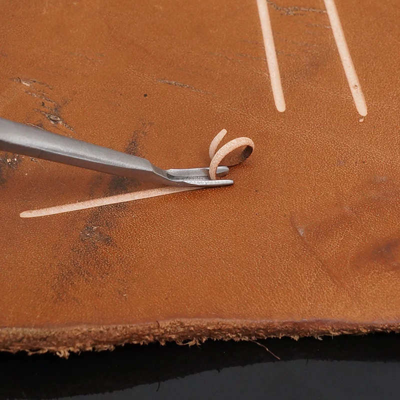 2 шт. кожаные инструменты для вырезания края траншеекопателя из нержавеющей