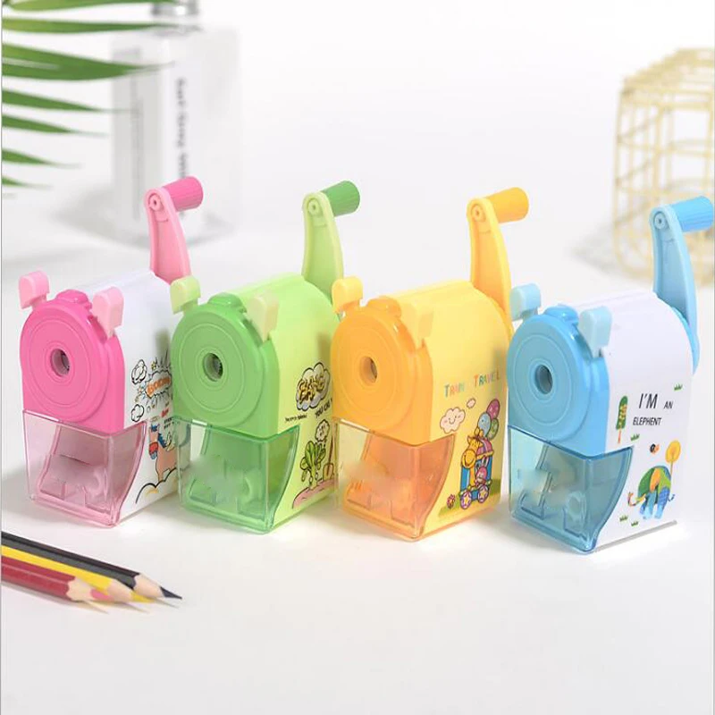 

Hand Cranked Pencil Sharpener Creative Stationery Multi Function Rotary Pencil Sharpener Learning Office Supplies