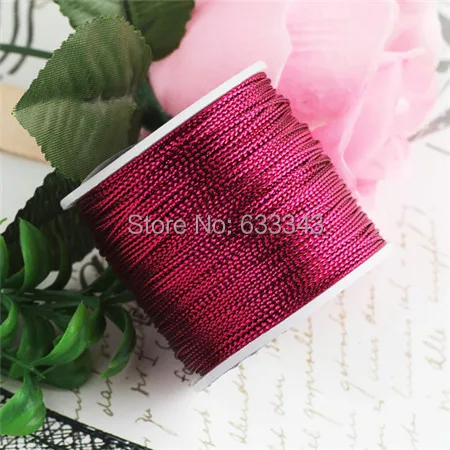 Min Order $9.9 Free Shipping 1mm DIY Jewelry Line/Packaging Line/Necklace/Bracelet Rope (1Roll)(Mulberry)77031# |