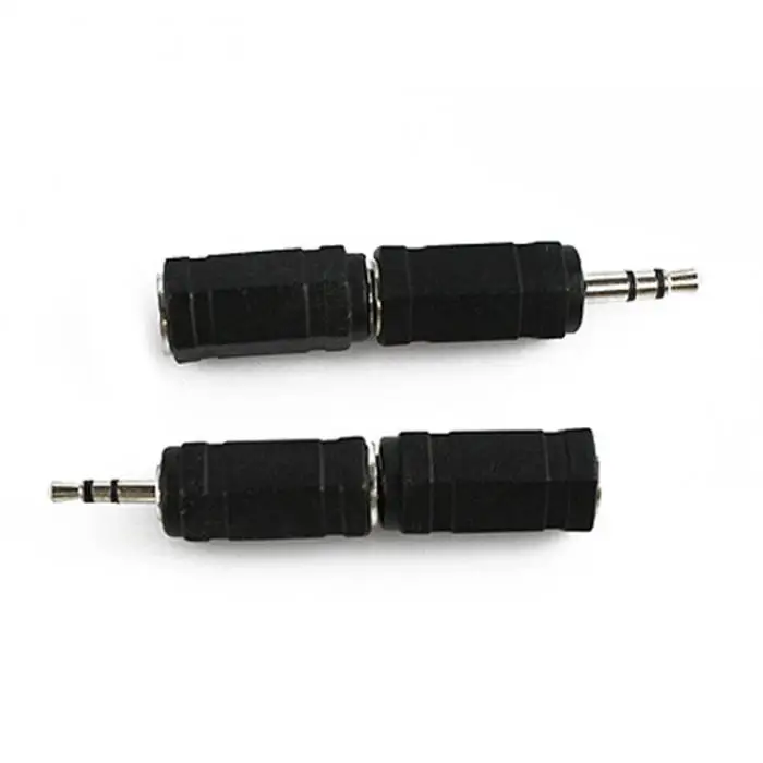 Newly 2 Pcs/Set Audio Adapter 2.5MM to 3.5MM Stereo Earphone Jacks DC128
