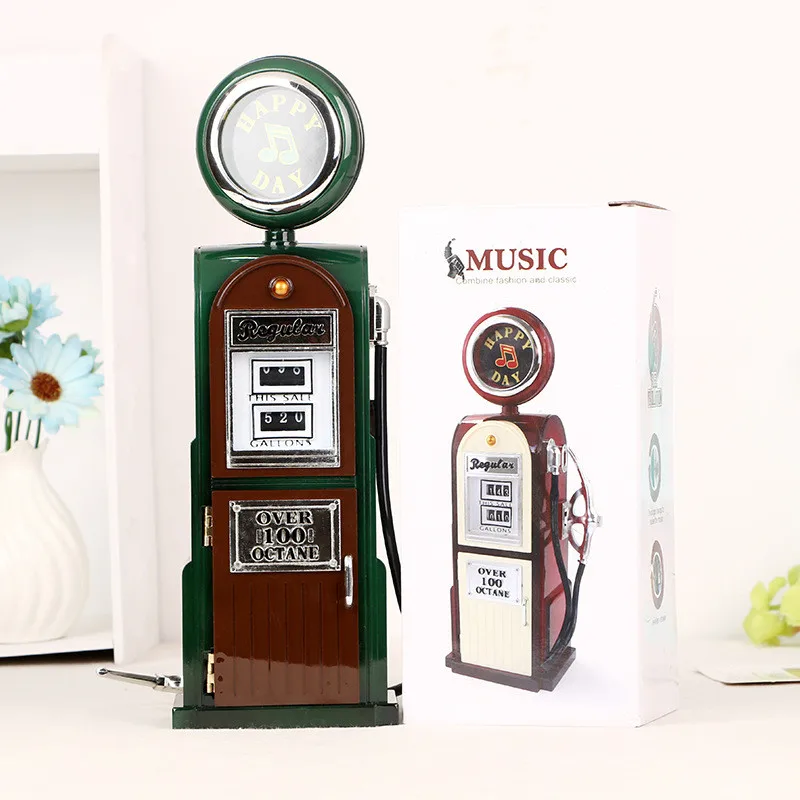 Ретро модель танкера музыкальная шкатулка украшение для дома пластиковая ручная