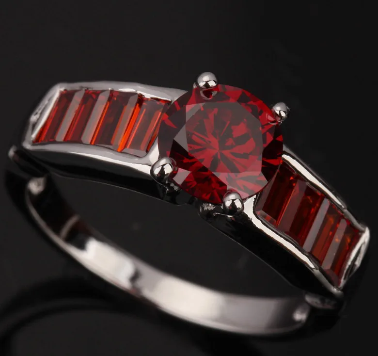 Набор для невесты Archaize гранаты красного вина драгоценные камни вечерние