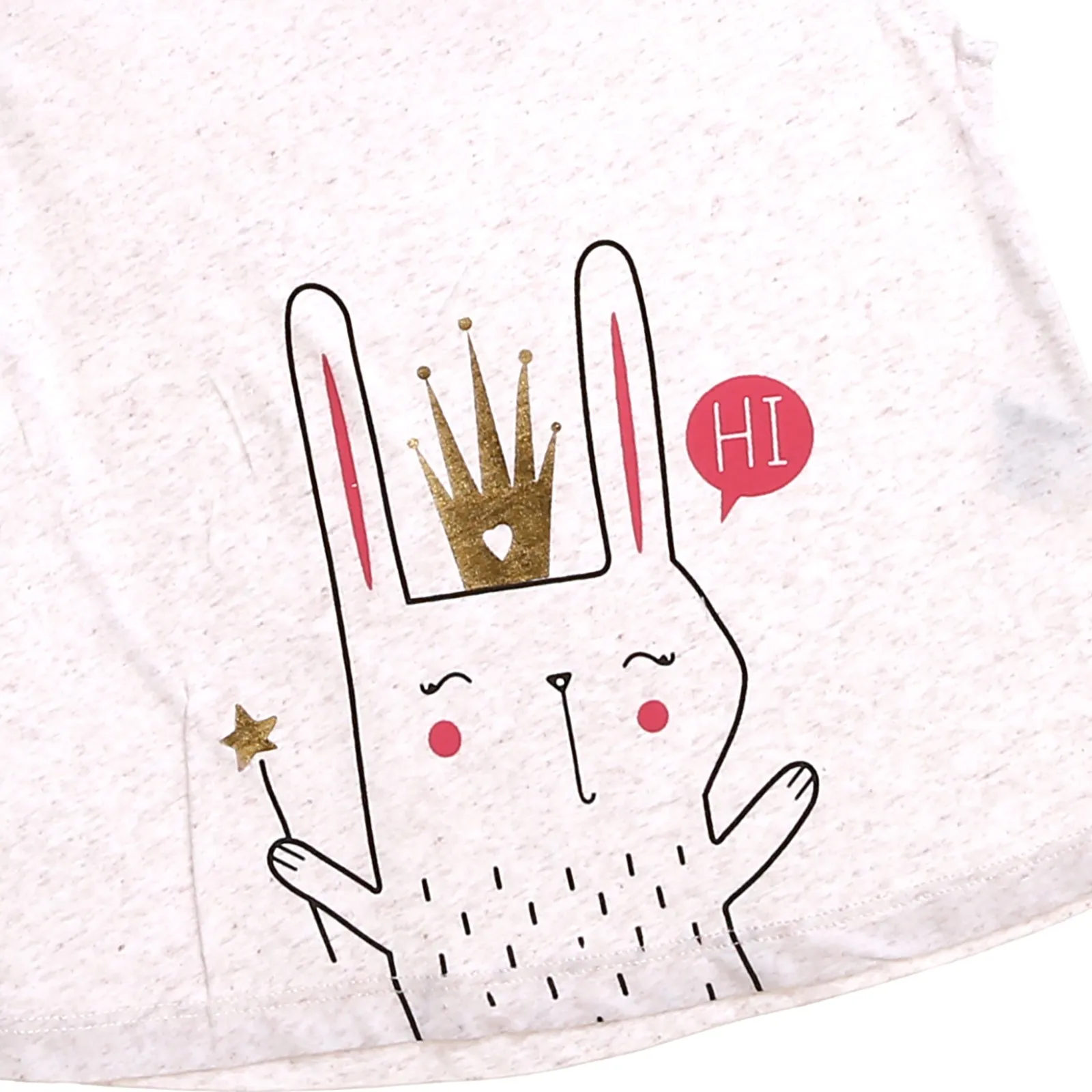 Bambaki/футболка с круглым вырезом и рисунком кролика для маленьких