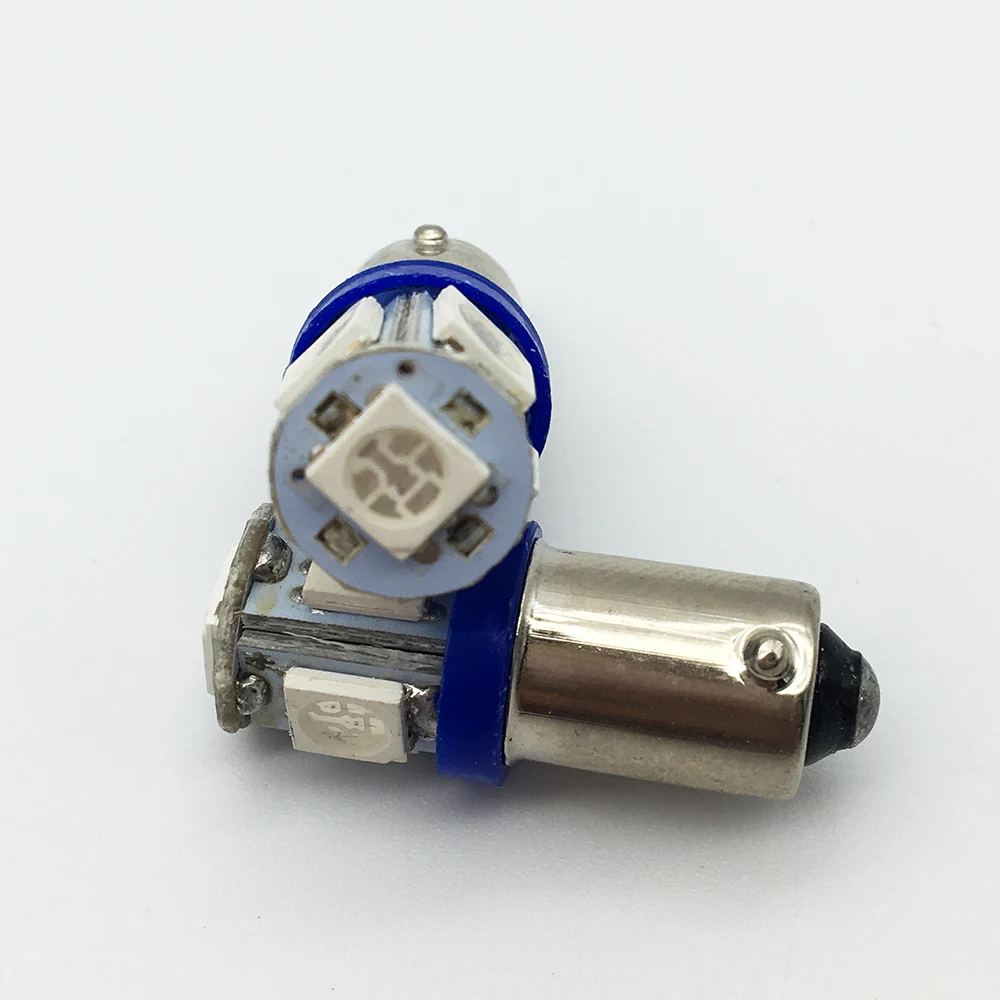 Бесплатная доставка! 10 шт. T11 T4W H6W 363 белый 5050 SMD 5 светодиодов 233 BA9S задняя крышка
