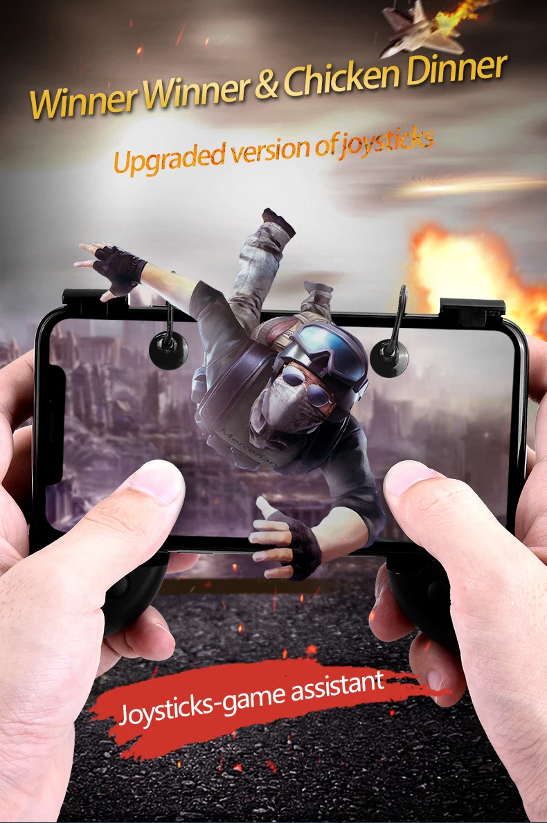 PUBG мобильный игровой контроллер геймпад триггер Aim Кнопка L1R1 джойстик для шутеров для IPhone XS MAX Android телефон игровой коврик аксессуары