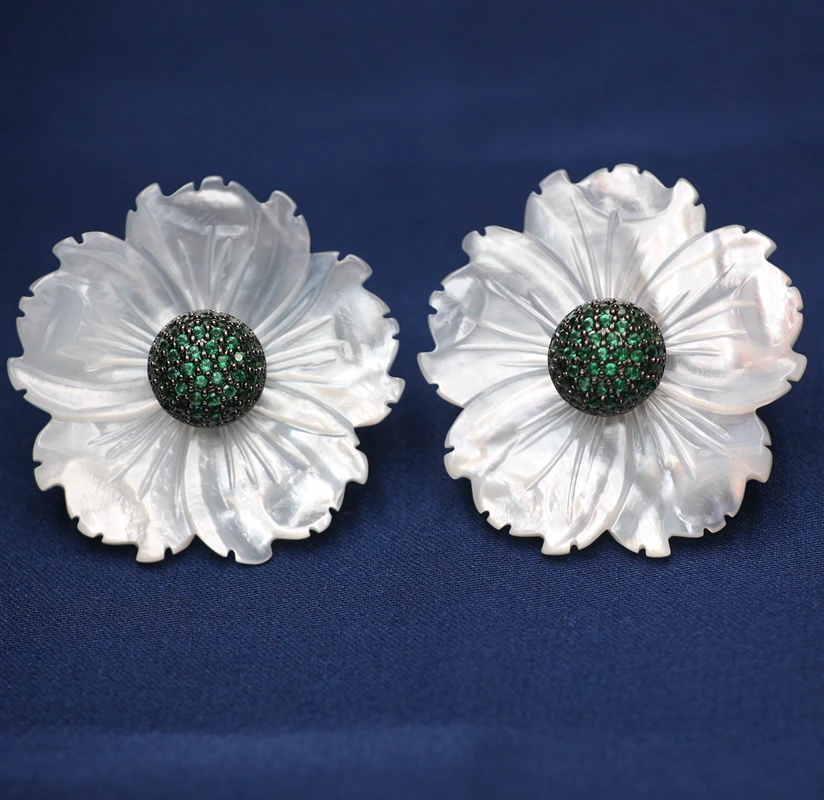 Женские серьги гвоздики с натуральным пресноводным жемчугом|Серьги-гвоздики| |