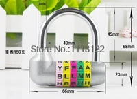5 digital english letter password locks diy english alphabet combination lock gym gate 5 digital padlock 1 pc