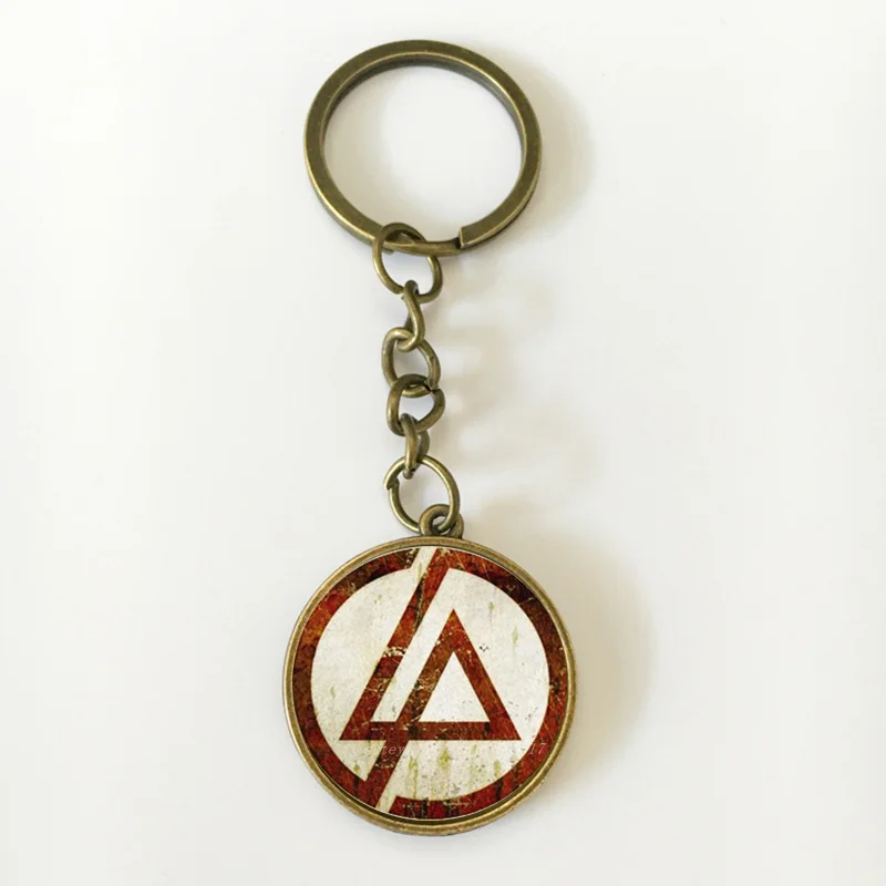 K12 Suteyi, модные, новые, американские, с логотипом Linkin Park, длинные цепочки, держатель для ключей, стеклянный кабошон, подвеска, брелок на цепочке, ювелирные изделия для фанатов - Цвет: K12