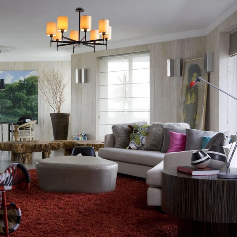 Американская модель 8 головок полностью Бронзовый светильник для спальни