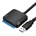 Оптовая продажа, цветной адаптер для жесткого диска с 22 Pin SATA к USB 3,0 2,5 дюйма, кабель-конвертер для 2,5 