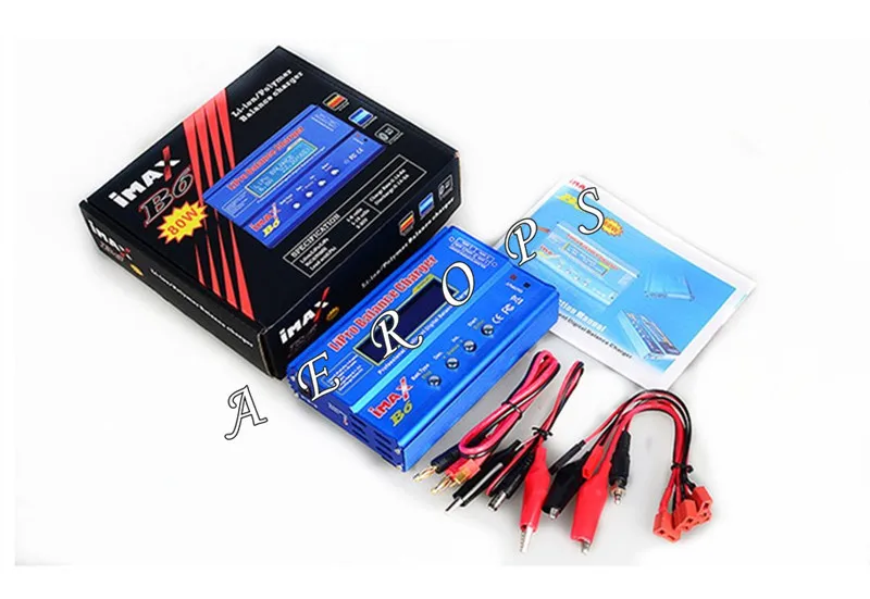 Aerops 80 Вт IMAX B6 RC Баланс Lipo Срок службы батареи зарядное устройство Nimh Nicd литиевая батарея EU/US/UK/AU разъем
