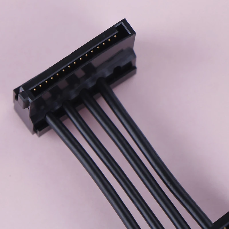 Новый 1 шт. ATX 4Pin IDE Molex к 5 x SATA серия ATA кабель питания Папа мама 18AWG 40 см для ПК сделай